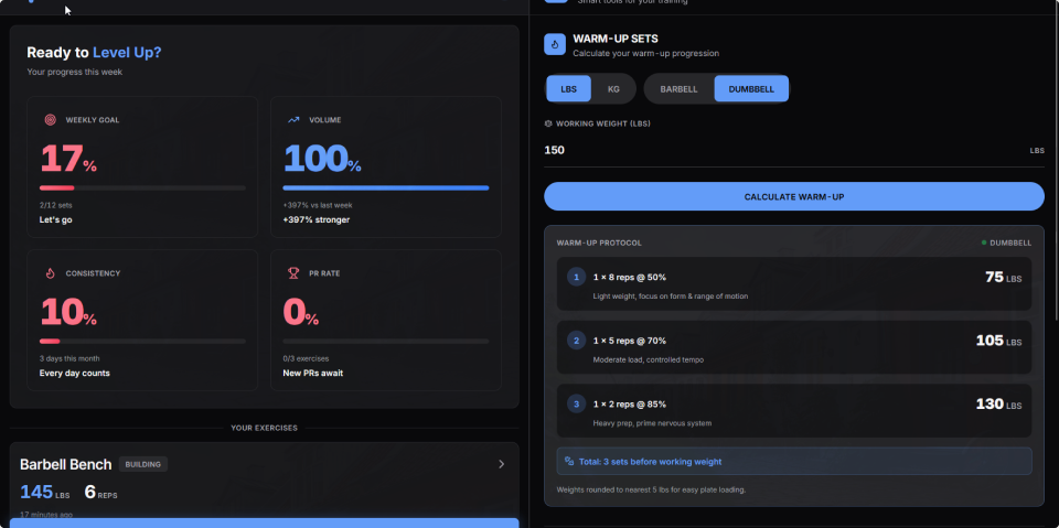 Early Coach desktop dashboard build in Lovable